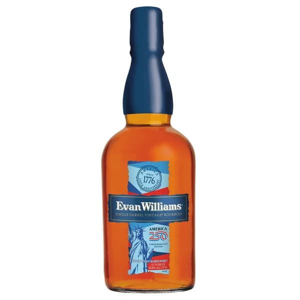 Evan Williams Single Barrel America250 Commemorative Edition bottle
