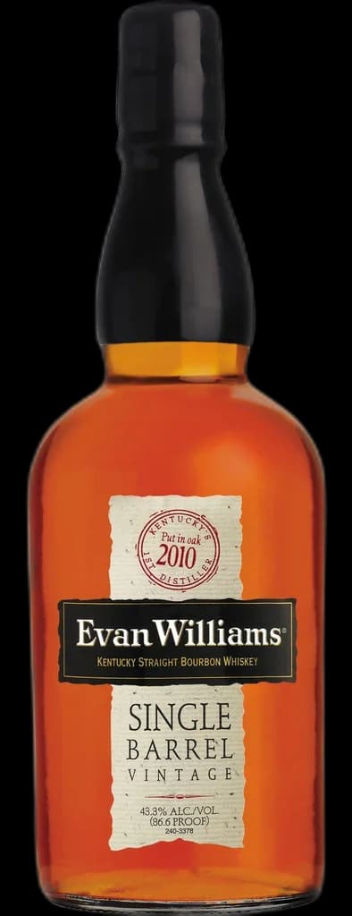 Evan Williams Single Barrel bottle